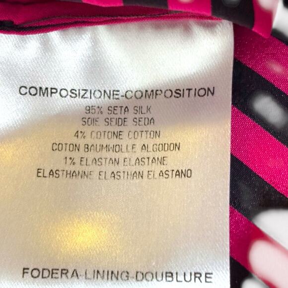 Vintage Gucci Silk Button Down Shirt - U.S. 6 - Pink/Black Stripe - Like New - Picture 3 of 15